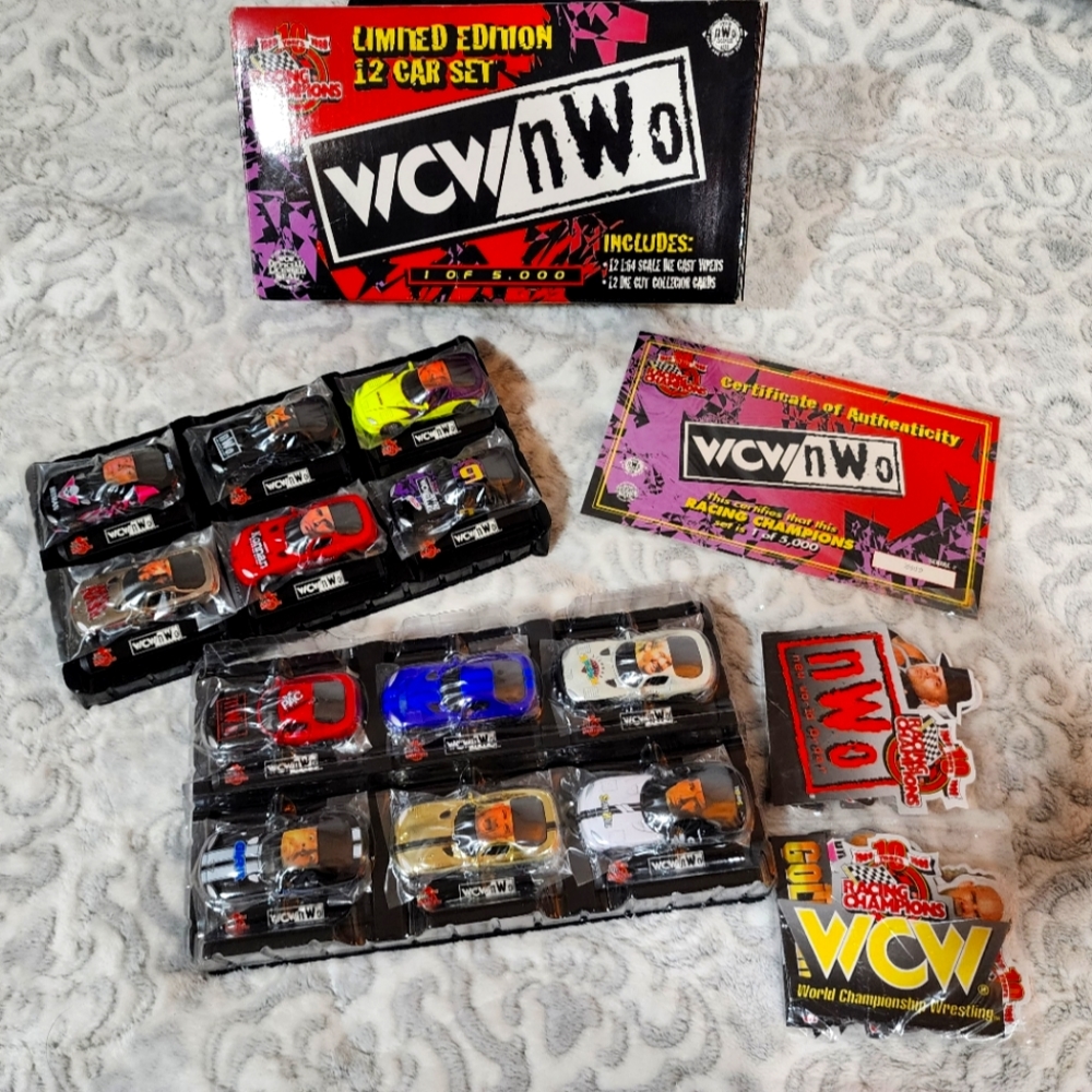 1999 NWO/WCW Limited Edition 12 Car Collector Set with Certificate included